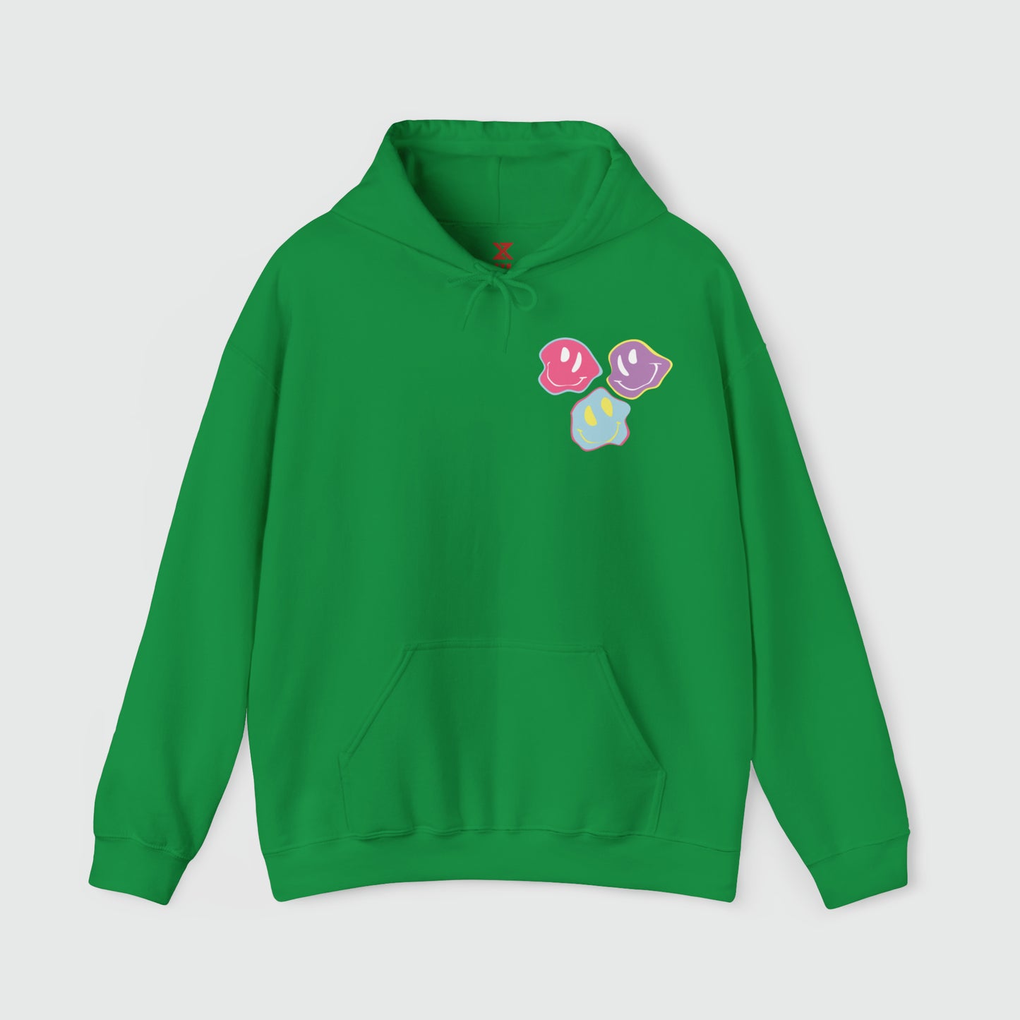 It's Fine. I'm Fine. Everything's Fine Hoodie Product Pic Back Green