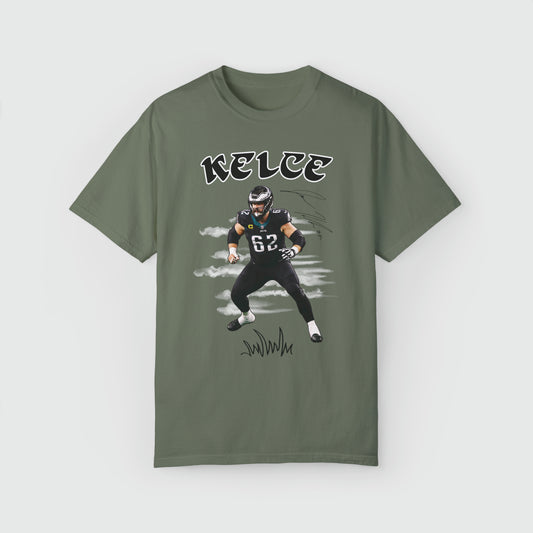 Jason Kelce Signature Tee Product Pic Front Moss