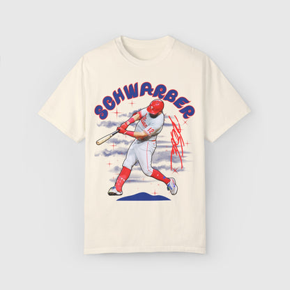 Kyle Schwarber Signature Tee Product Pic Front Ivory