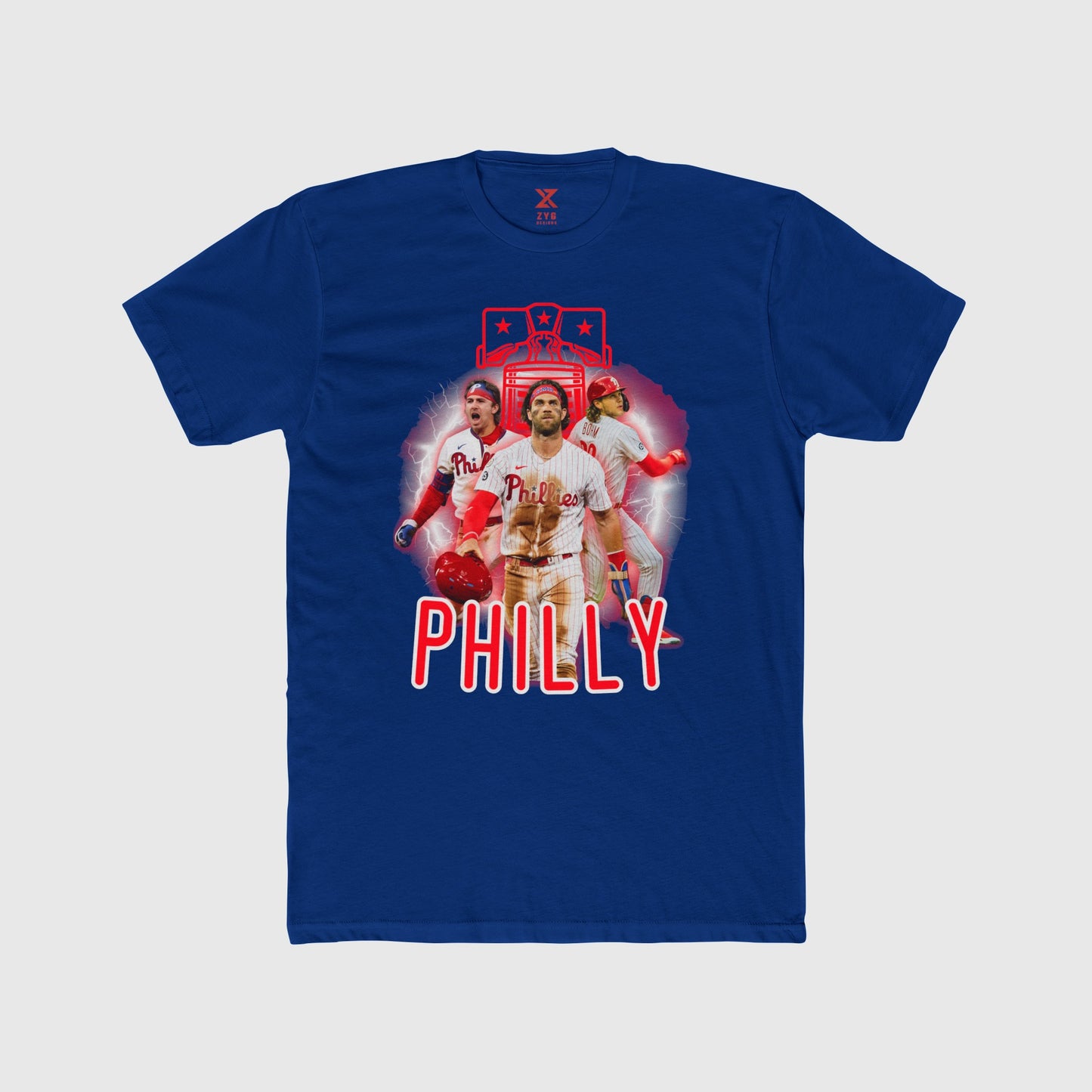 Phillies Neon Trio 2.0 Tee Product Pic Front Royal