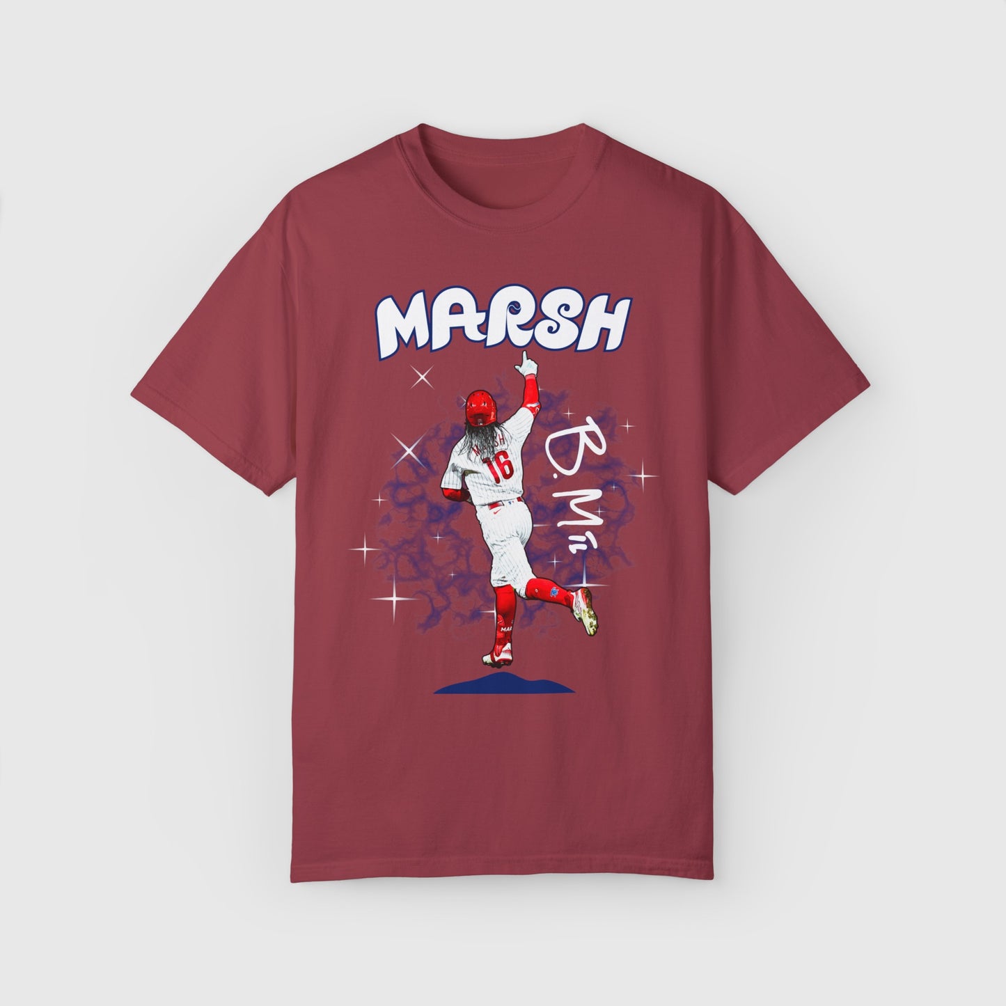 Brandon Marsh Signature Tee Product Pic Front Chili