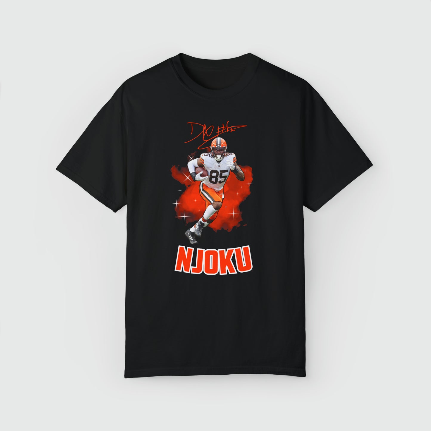 David Njoku Signature Tee Product Pic Front Black