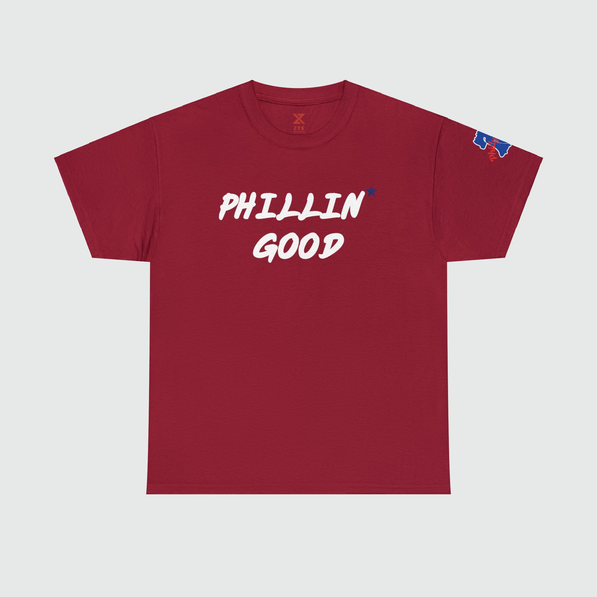 Phillin' Good Phillies Tee Product Pic Front Cardinal Red