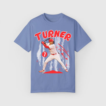 Trea Turner Signature Tee Product Pic Front Washed Denim