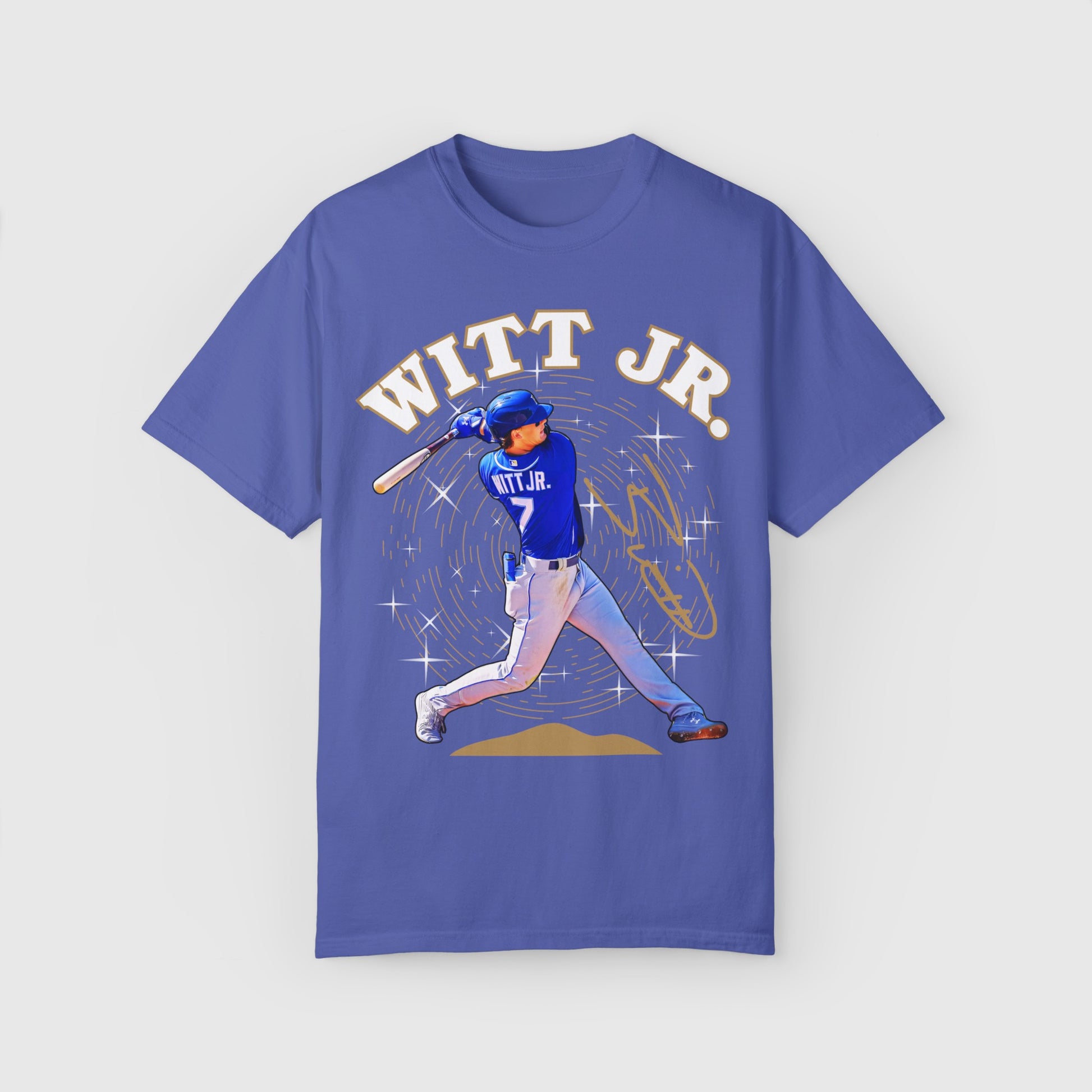 Bobby Witt Jr. Signature Tee Product Pic Front Periwinkle