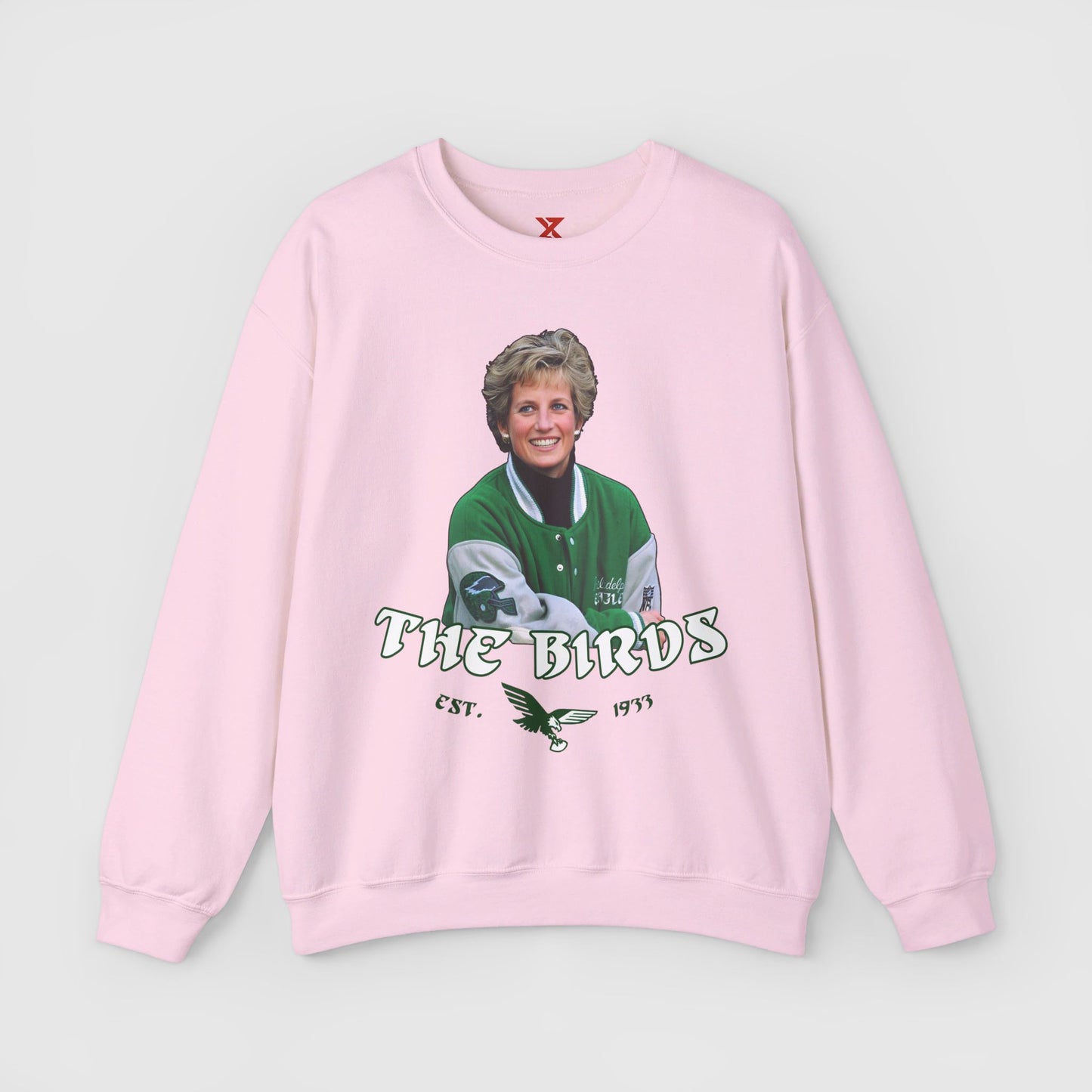 Princess Diana x Eagles Hoodie Product Pic Front Light Pink