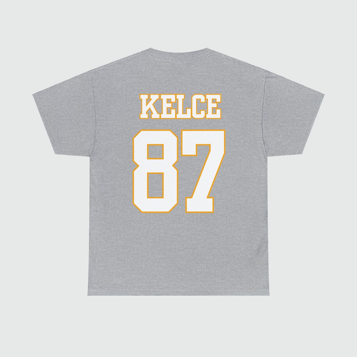 Travis Kelce Jersey Tee Back Sport Grey