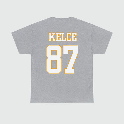 Travis Kelce Jersey Tee Back Sport Grey