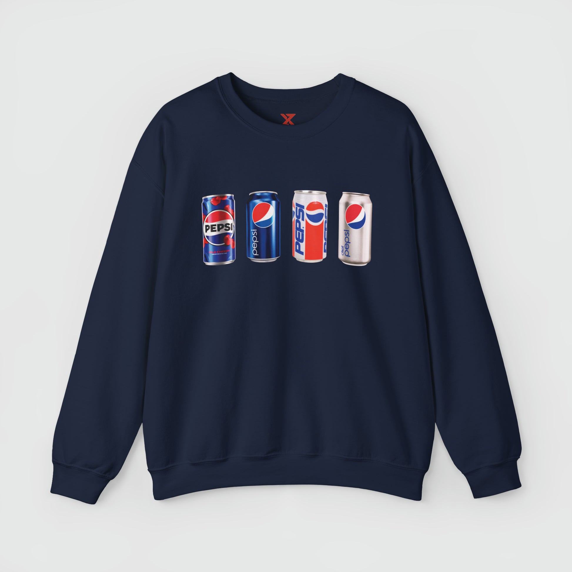 Pepsi Can Vintage Crewneck Product Pic Front Navy