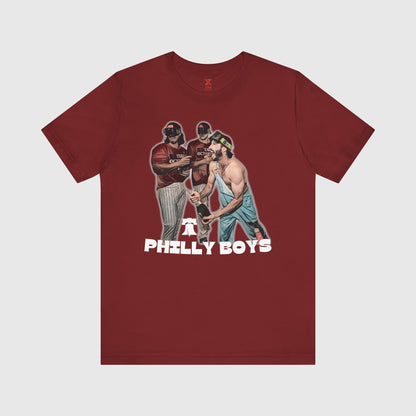 Stubbs Philly Boys Tee Product Pic Front Cardinal Red