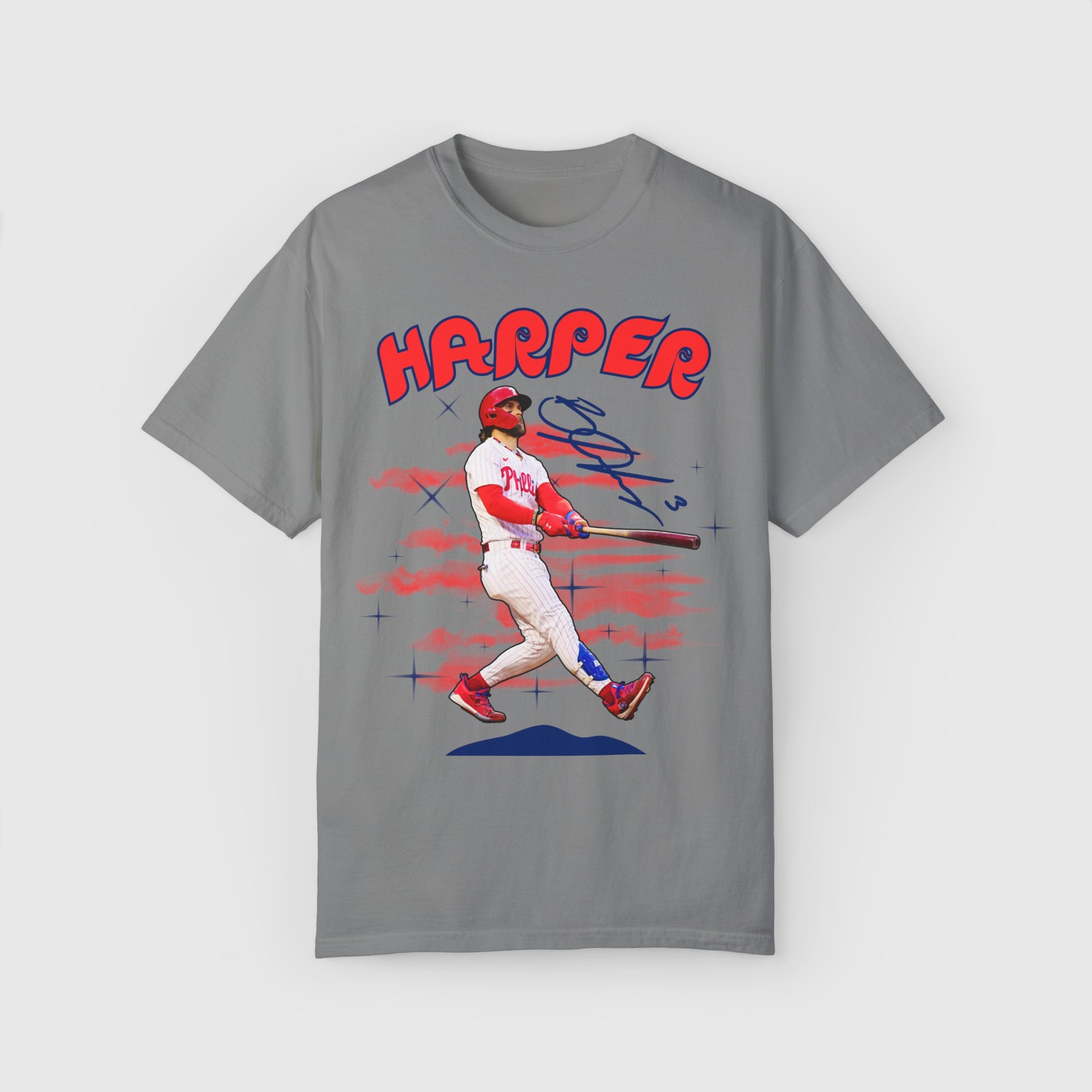 Bryce Harper Signature Tee Product Pic Front Granite