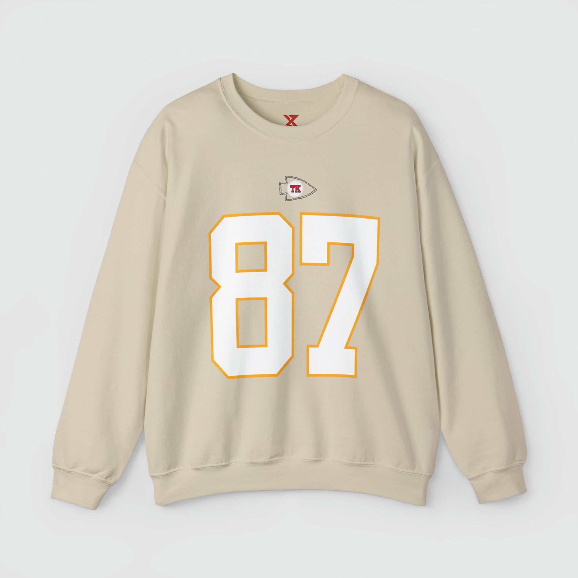 Taylor Swift Chiefs Crewneck Front Sand