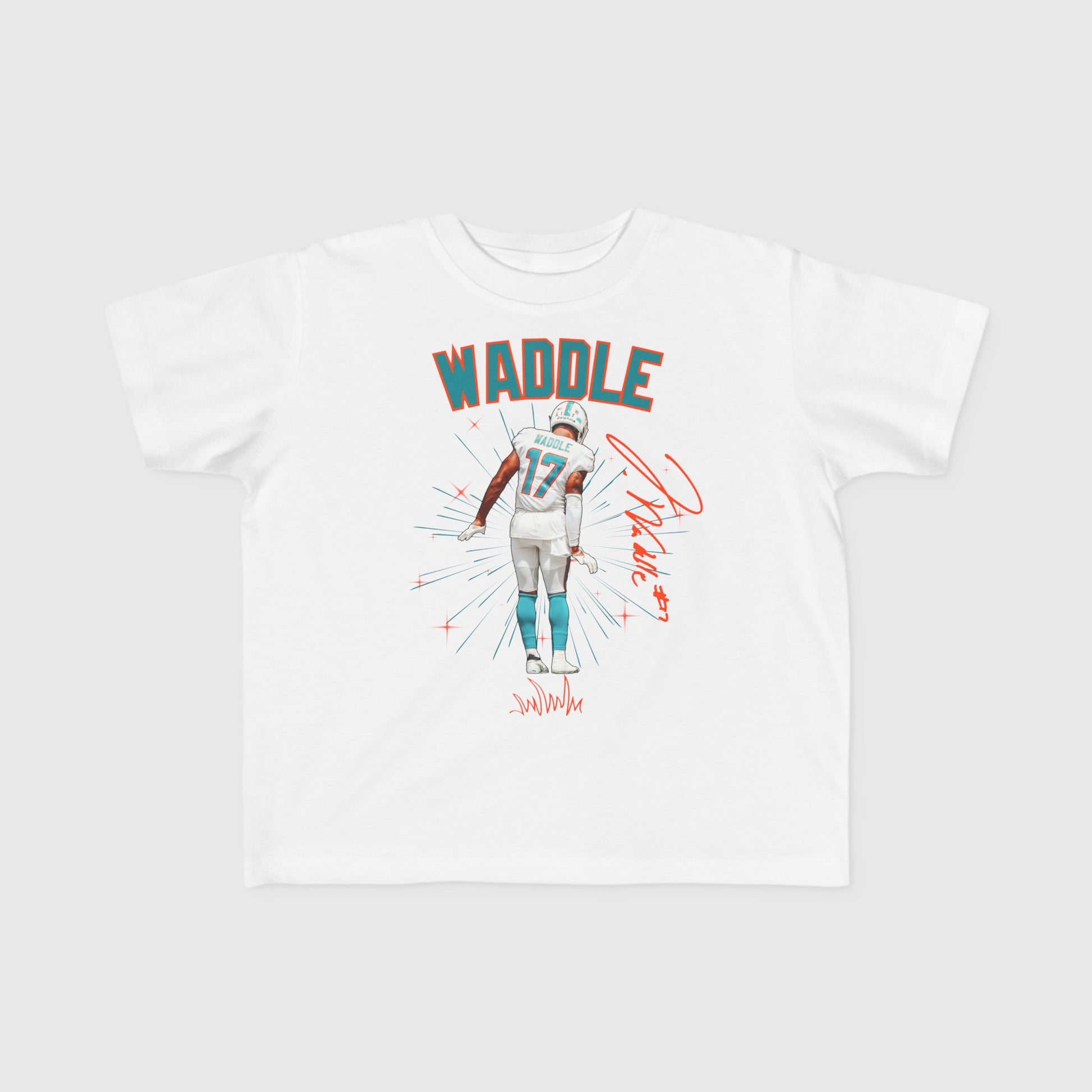 Youth Jaylen Waddle Signature Tee Product Pic Front White