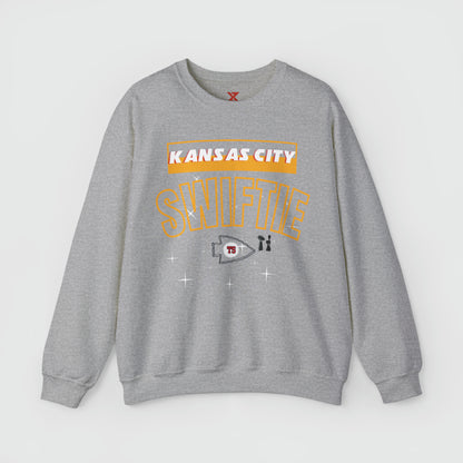 Kansas City Swiftie Retro Crewneck Product Pic Front Sport Grey