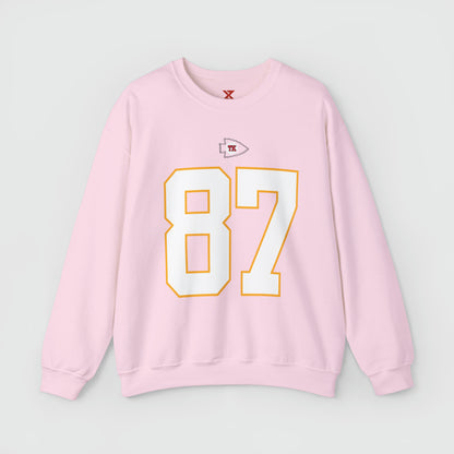 Taylor Swift Chiefs Crewneck Front Light Pink