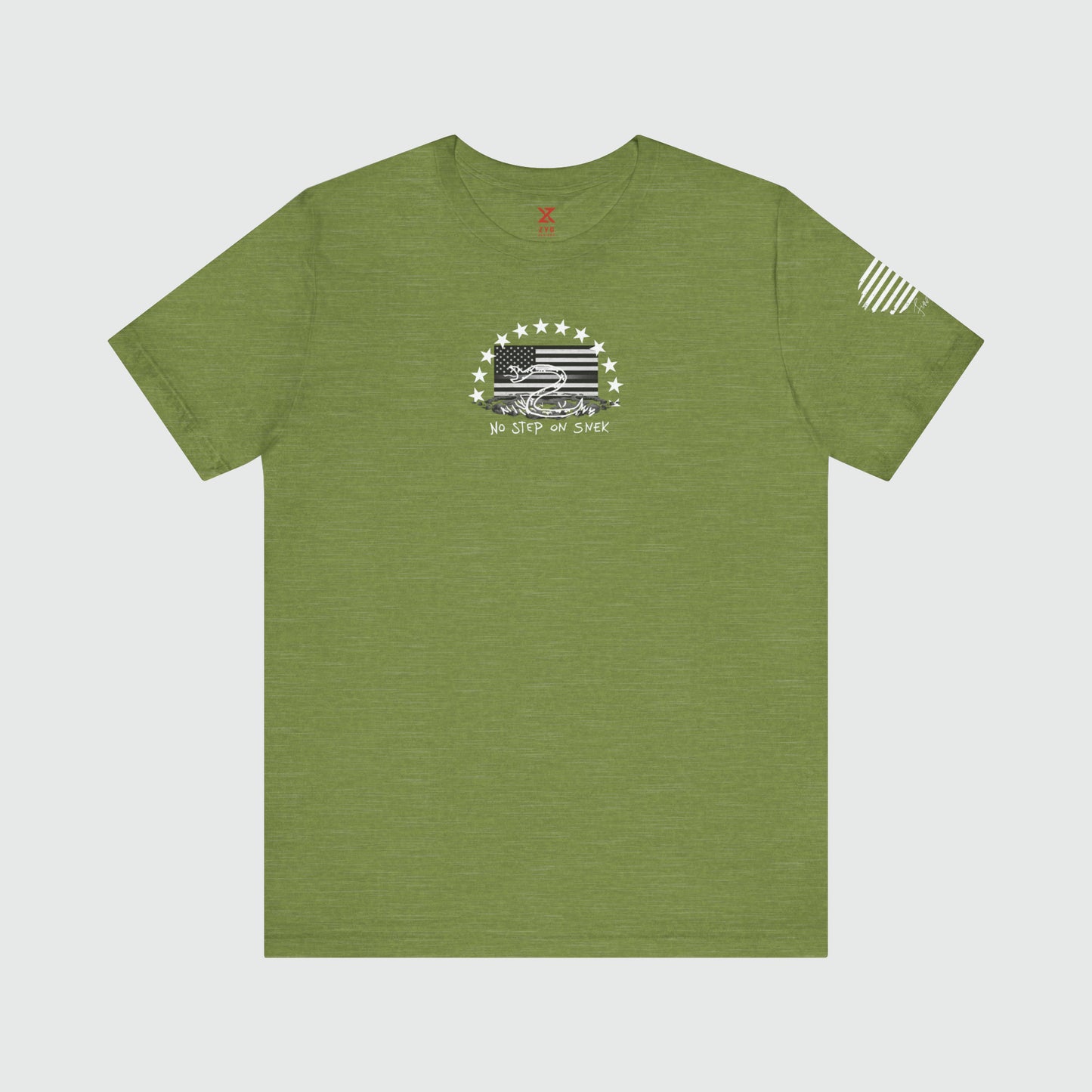 No Step On Snek Tee 2.0 Product Pic Front Heather Green