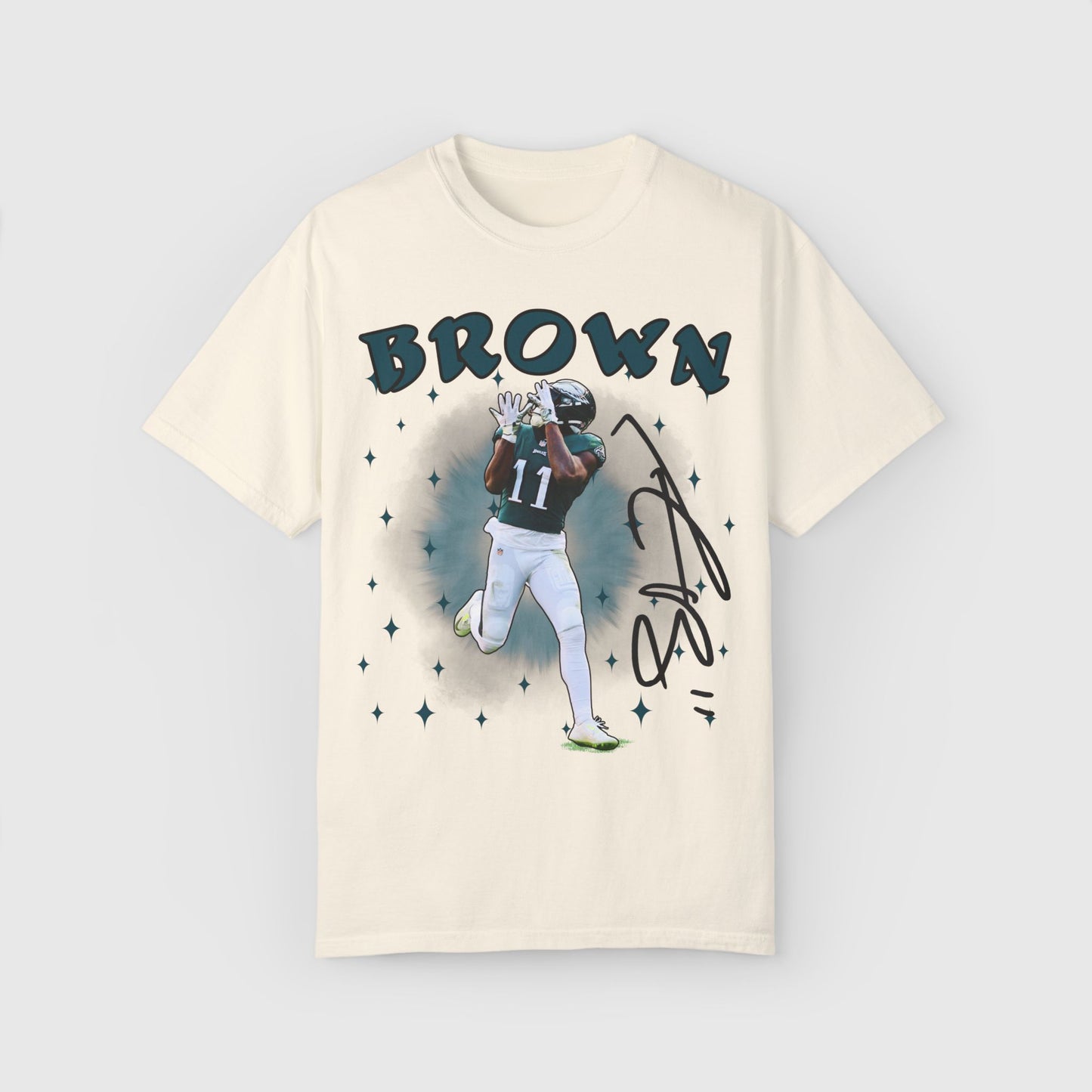 AJ Brown Signature Tee Product Pic Ivory