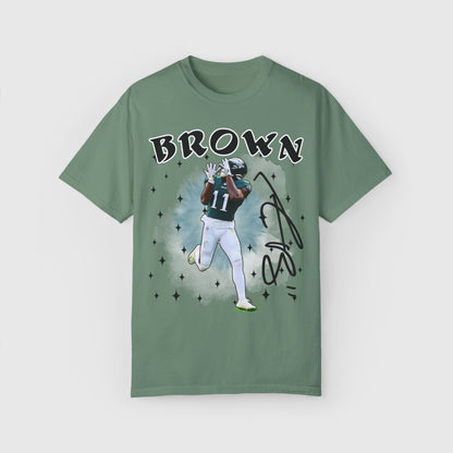 AJ Brown Signature Tee Product Pic Light Green