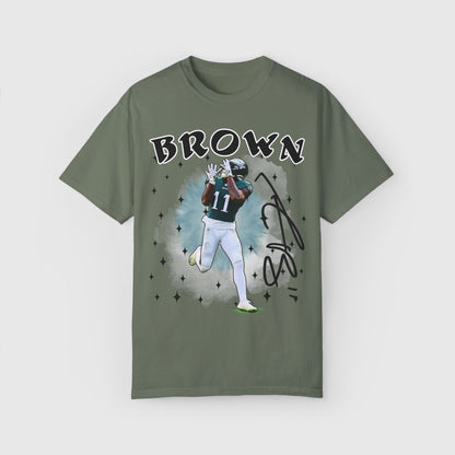 AJ Brown Signature Tee Product Pic Moss
