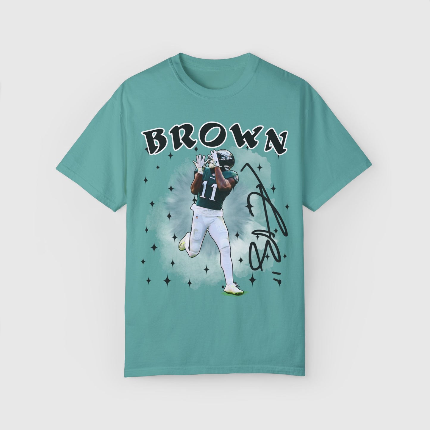AJ Brown Signature Tee Product Pic Seafoam