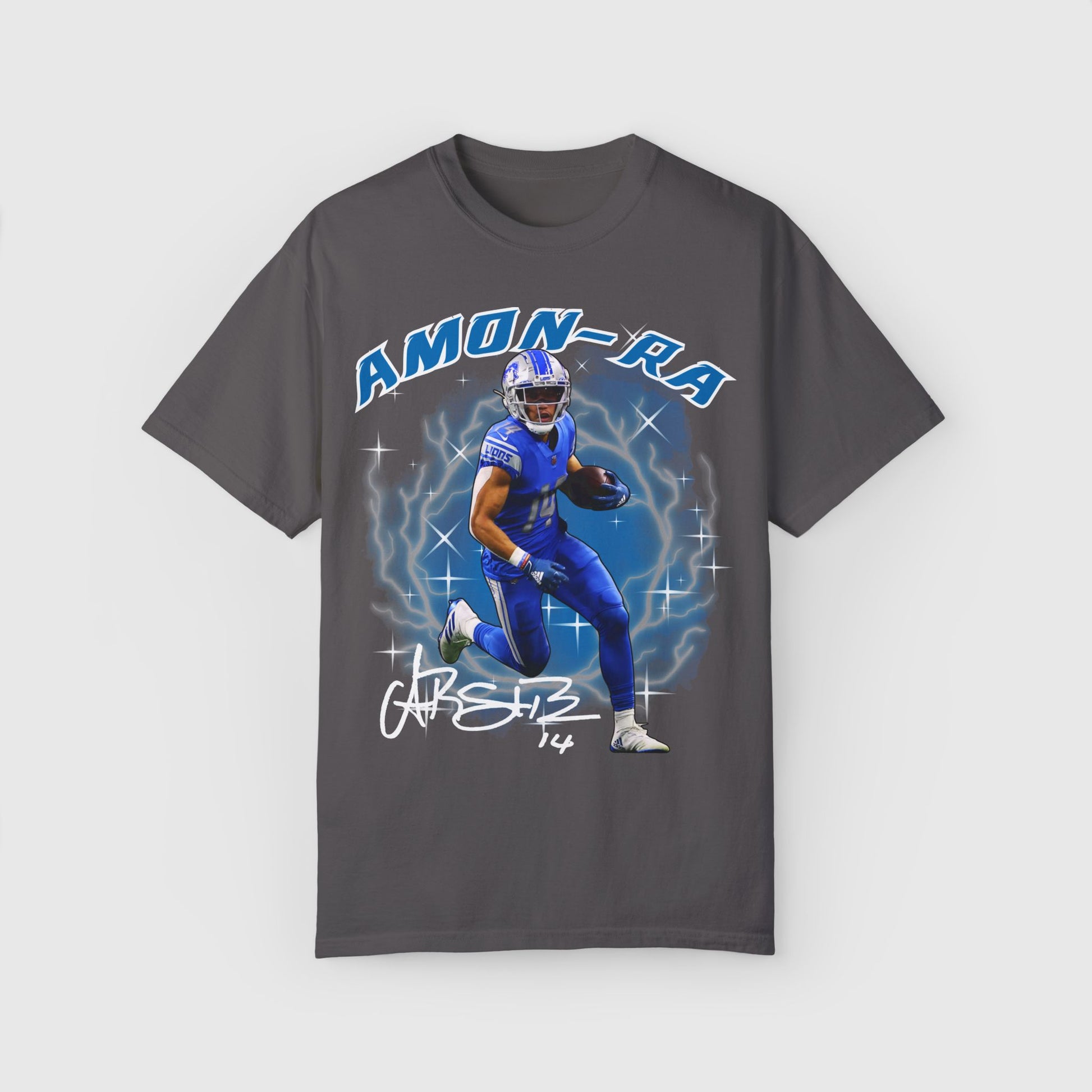 Amon-Ra St. Brown Signature Tee Product Pic Graphite