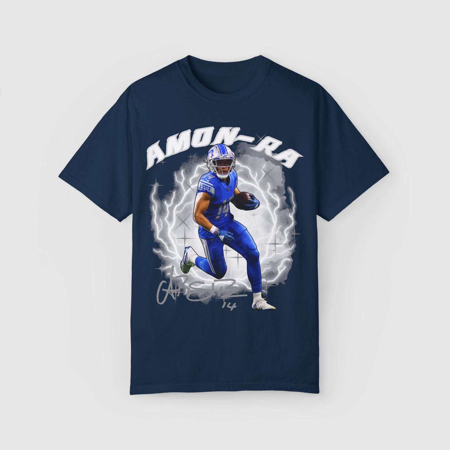Amon-Ra St. Brown Signature Tee Product Pic Midnight