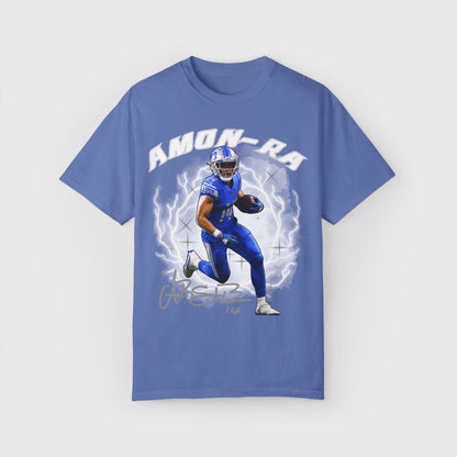 Amon-Ra St. Brown Signature Tee Product Pic Mystic Blue