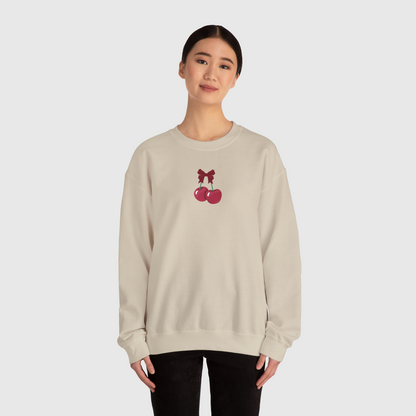 Cherry Bow Cute Crewneck