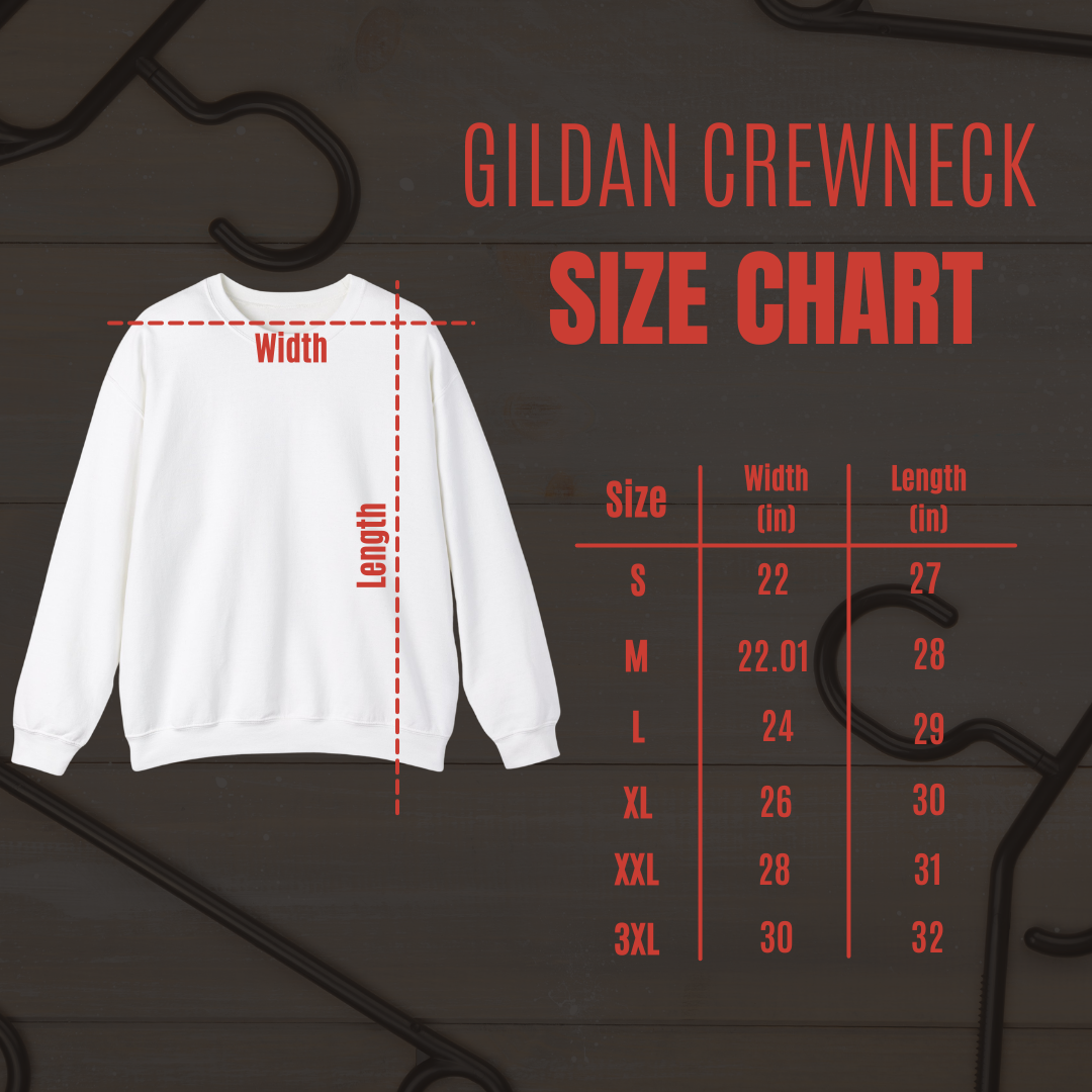 Gildan Crewneck Size Chart Website Photo