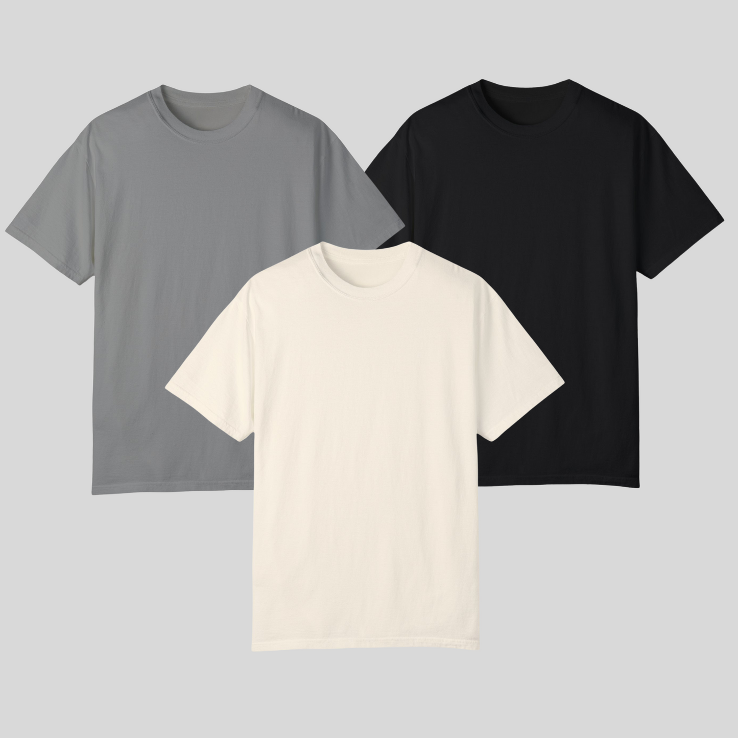 The Staple Tee 3 Pack Product Pic Plain Tshirts Front