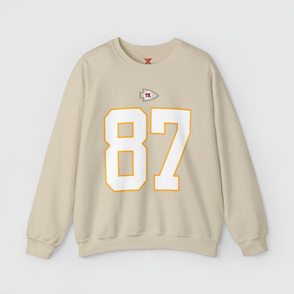 Travis Kelce Jersey Crewneck Front Sand